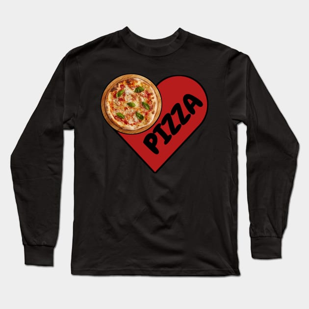 I Love Pizza Long Sleeve T-Shirt by Mima_SY